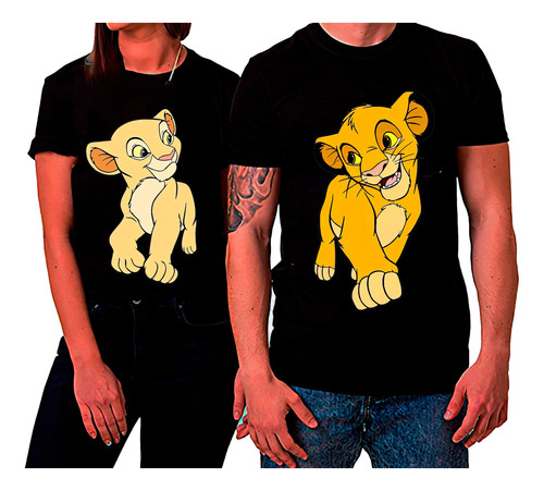 Polera Duo Parejas Día De Los Enamorados Rey Leon Y Nala 114