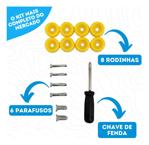 Skate Fingerboard De Dedo Lixa Rolamento + Peças Brinquedo