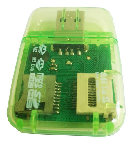 Imagem 4 de 6 de Leitor Usb Cartão De Memória Micro Sd / Sdhc / M2 / M5 Duo