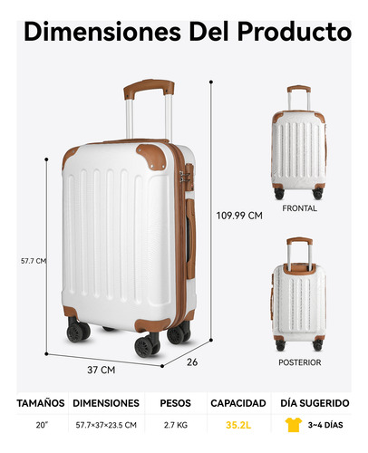 Maleta Viaje 10 Kg Equipaje De Mano Cabina Tsa 4 Ruedas
