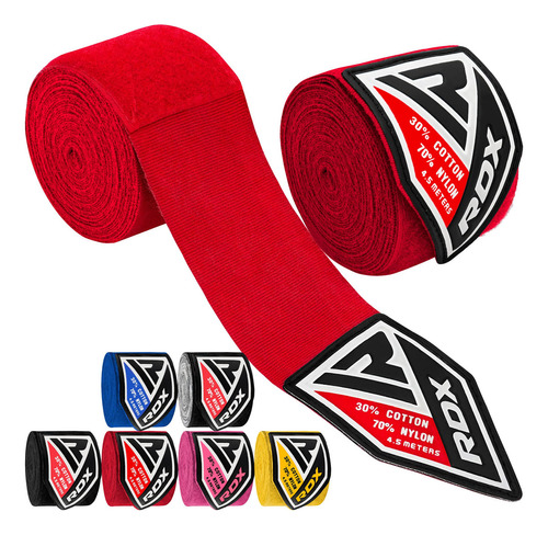 Authentic Rdx Pro Hand Wraps Bandages Red Boxing Gloves, Mm.