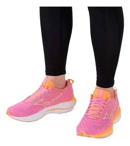 Tenis Mizuno Wave Rider 26 Roxy Rosa Feminino | Parcelamento sem juros