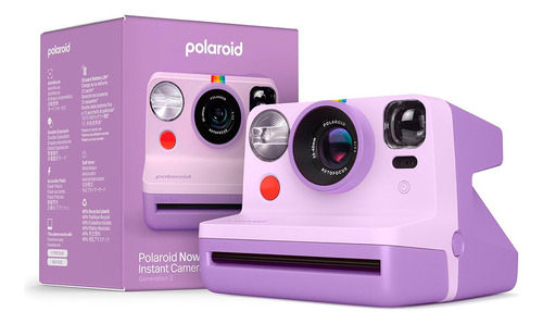 Polaroid Now Instant Film Camera 2da Generación (púrpura)
