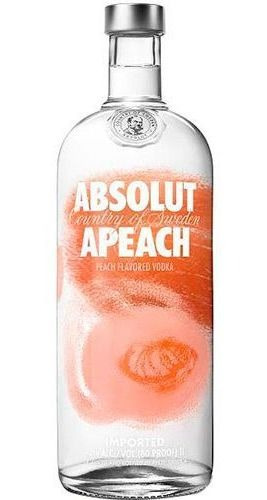 Imagem 1 de 1 de Vodka Absolut Apeach 750ml