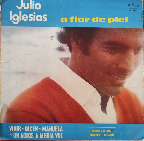 Vinilo Lp De Julio Iglesias A Flor De Piel (xx1277