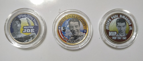 Monedas De Coleccion Baseball Legends Joe D Maggió