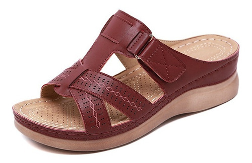 Sandalias De Vintage Premium Ortopédico Aberto Toe Feminino