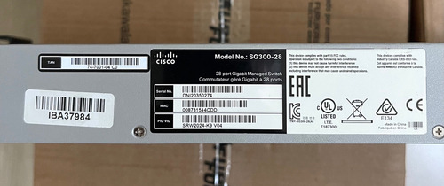 Switch Cisco Sg300-28p Portas Gigabit + Sfp (Usado)
