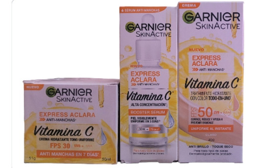 Antimanchas Garnier Pack Serum Crema Y Protector Fps 50