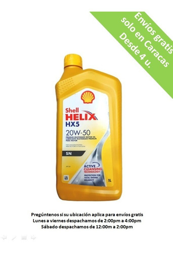 Shell Helix Hx5 Mineral 20w50