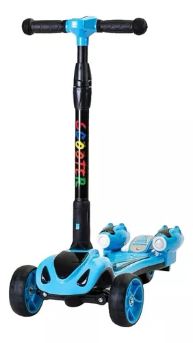 Patineta Scooter Monopatín Luces y Música Infantil Niña BEBESUNITA