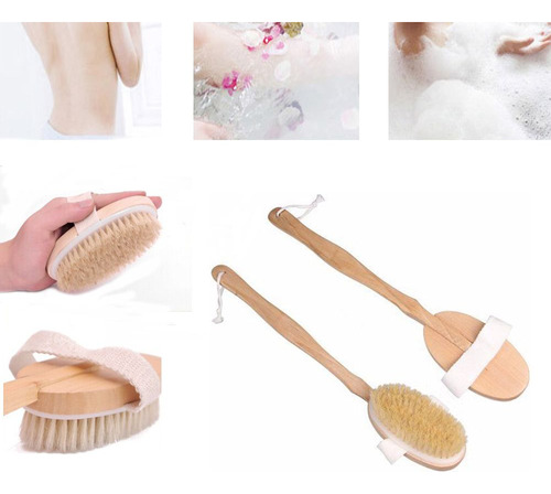 Cepillo Exfoliante De Ducha, Masajeador Corporal, Duradero Y