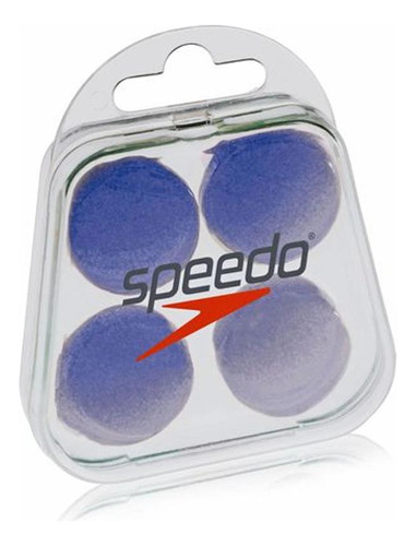 Protetor Ouvidos Natação Speedo Em Silicone Moldável Azul