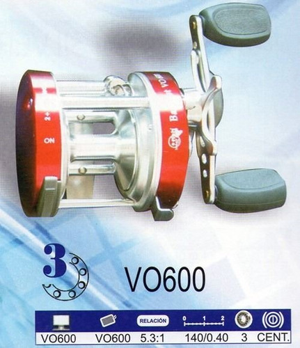 Reel Interfish Vo600 Rotativo Oferta!!!