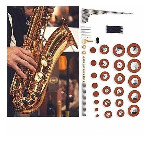 Alto Sax Piezas De Reparación Del Kit 1 Juego Saxofón Alto P