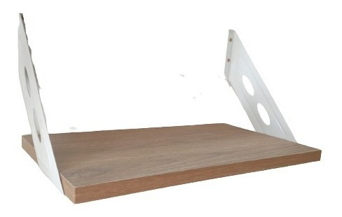 Imagen 5 de 6 de Estante Melamina 80x40 Con Mensulas Laterales