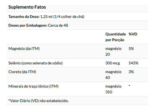 Trace Minerals Selênio Iônico Líquido 300mcg 59ml Importado