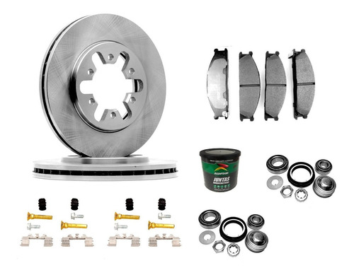 Kit Discos Baleros Balata Seguros Nissan Pick Up Np300 09-14