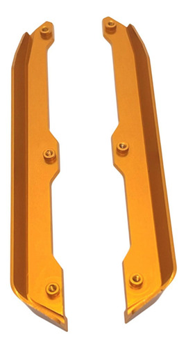 2 Piezas De Guardabarros Para Chasis De Coche Rc, Barra Oro