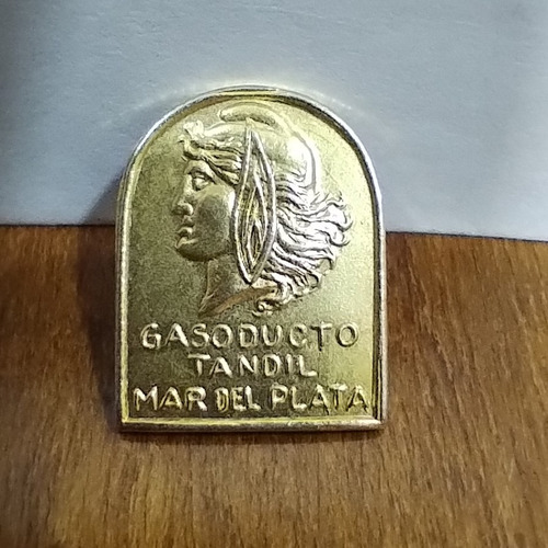 Pin Antiguo Metálico Gasoducto Tandil Mar Del Plata #2