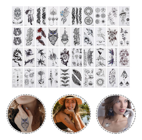 Calcomanías De Tatuaje, Versión Coreana, 40 Hojas