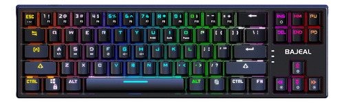Keyboard Blue Cable K71 Bajeal Black Switch Wired Data