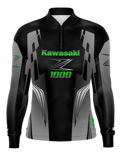 Imagem 4 de 7 de Camiseta Brk Motociclismo Kawasaki Z1000 Com Fpu 50+