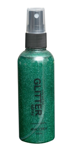Spray Glitter Para Cabelo E Corpo Verde - Carnaval E Festa