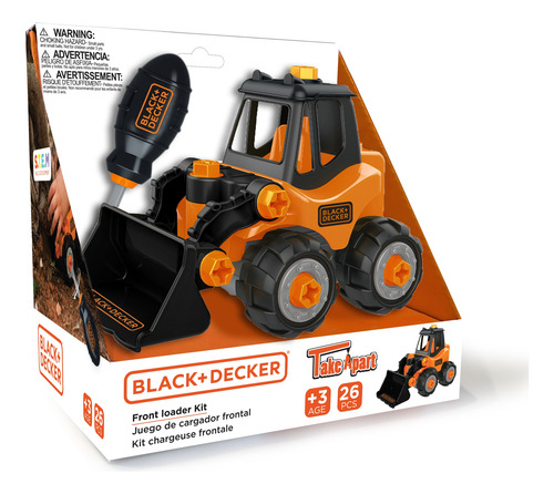 Camión Carga Frontal Desmontable Construcción Black+decker