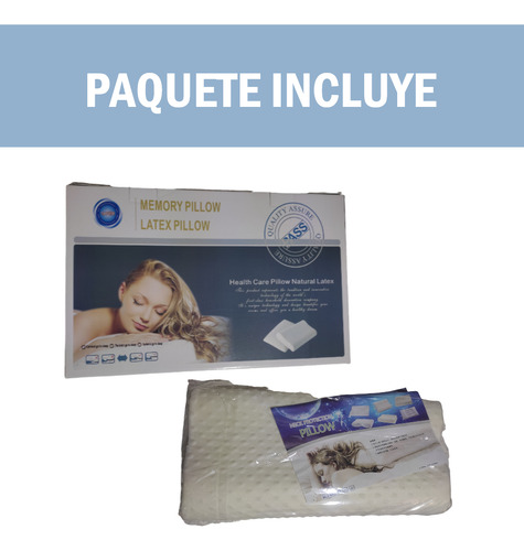 Almohada De Latex Con Memory Foam