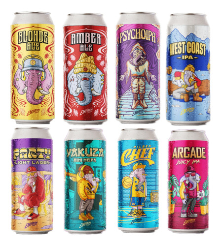 Cerveza Escondido Brewery Mini Neipa ( Yakuza) Lata 473cc