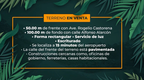 Terreno En Venta - Ave Rogelio Castorena (5000 M2)