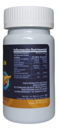 Natural Health Diabsulín Pancreas Y Glucosa 30cap/ 500mg Sabor Sin Sabor