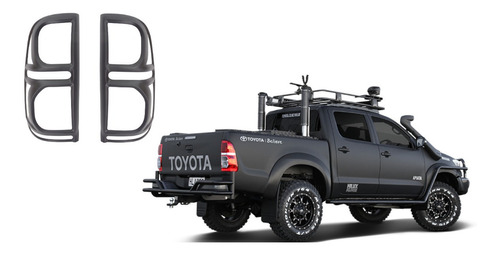 Bisel Trasero Negro Para Toyota Hilux 2012-2015 