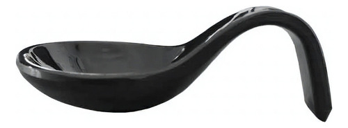 Cucharas De Melamina Degustacion Canapés Color Negro 50 Pz