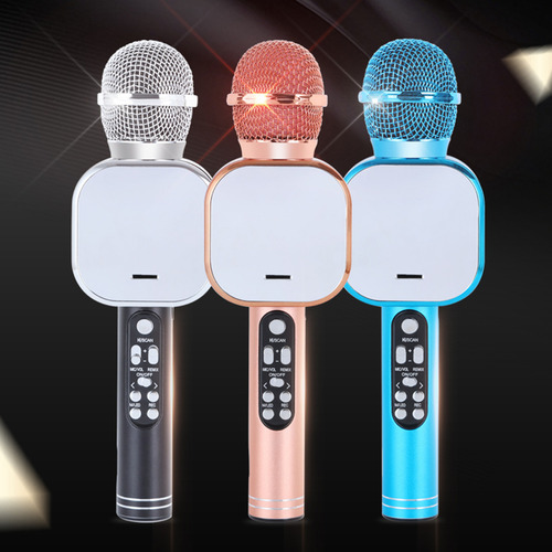 Altavoz De Micrófono Portátil Inalámbrico 3 En 1 Con Led Par
