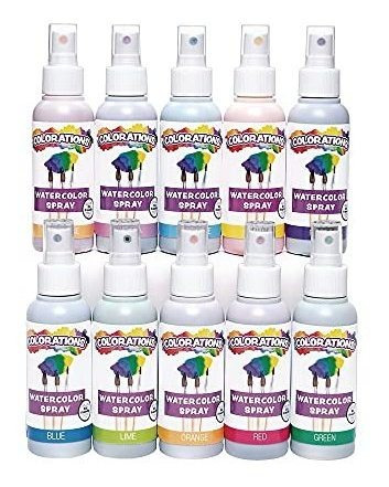 Pintura - Colorations Spritzy Watercolor Spray (pack Of 10)