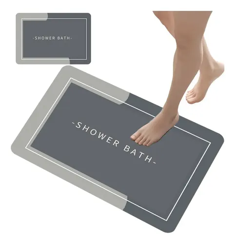 Kit 2 Tapete Ultra Absorvente Para Banheiro Premium Chuveiro