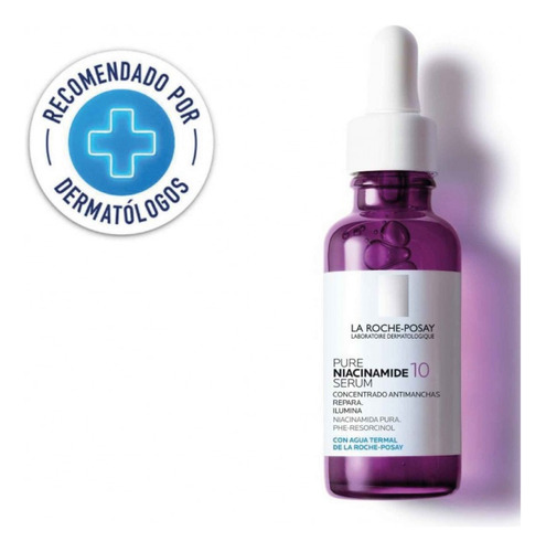 Sérum Antimanchas La Roche Posay 10 Niacinamide Mela B3 30 Ml día noche para piel todo tipo de piel incluso sensible