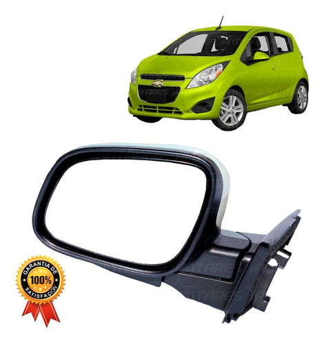 Espejo Izq Para Chevrolet Spark Gt 2010-16 Para Pintar