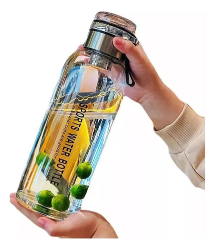 Ye For For Botella Agua Botella Vidrio 1 Litro,
