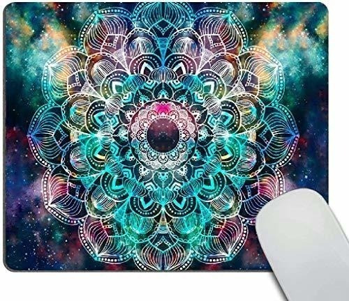 Alfombrilla De Ratón, Galaxy Mandala Pattern Impermeable Ani