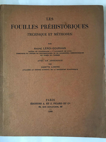 Les Fousiles Prehistoriques Techniques Et Methods A. Leroi