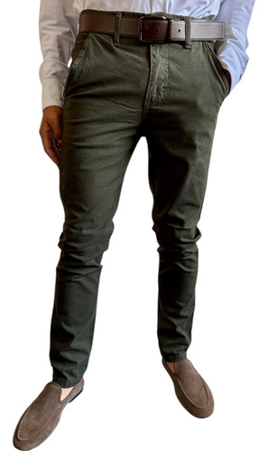 Pantalon Slim Gabardina Rvng