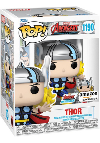 Funko Pop Thor Bobble-head Con Pin (exclusivo Amazon)