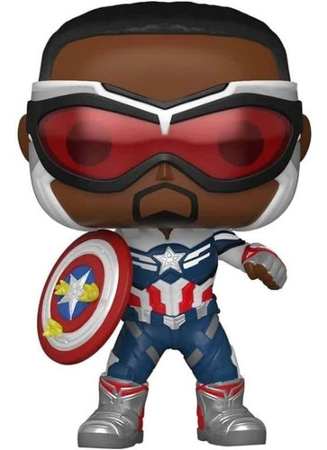 Capitán América Sam Wilson Funko Pop! Con Escudo, Marvel