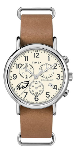 Timex Tribute Men's Nfl Weekender Chrono 40mm Quartz Leather