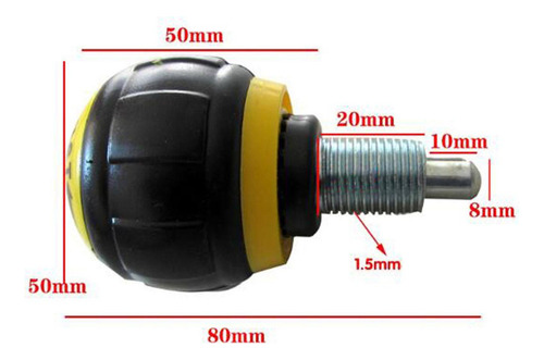 Para 6 Perilla De Resorte Para Bicicleta Deportiva, M16,