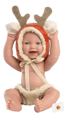 Muñeco Llorens Mini Baby Bebote Disfraz Ciervo Bebote 30 Cm