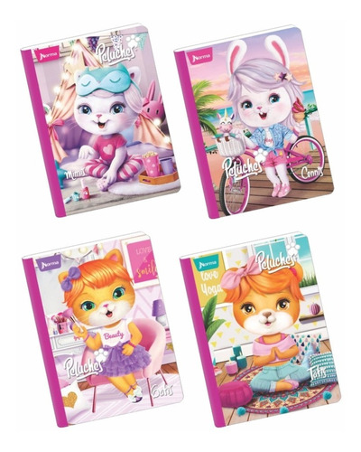 Cuaderno Cosido Rayado Peluches X 50 Hojas Norma